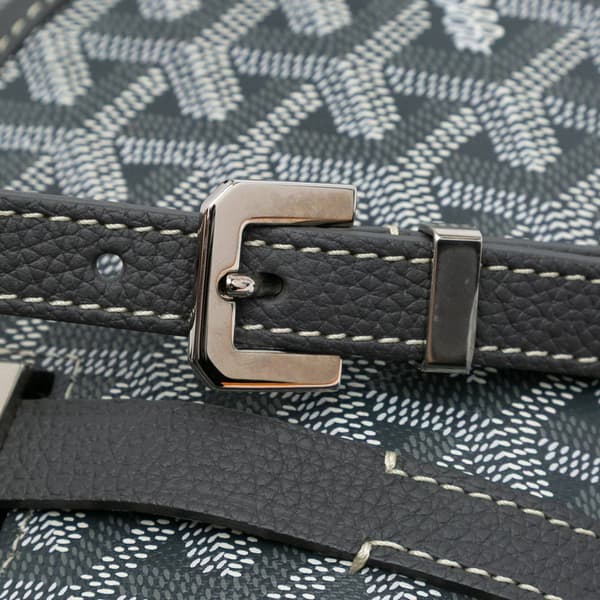 Pre-owned Goyard Goyardine Belvedere II PM Gray