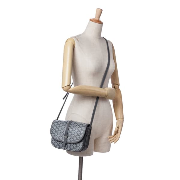 Pre-owned Goyard Goyardine Belvedere II PM Gray