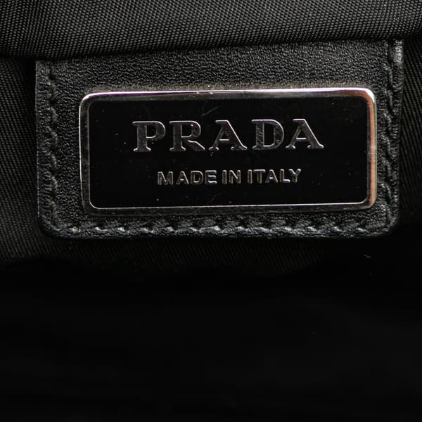 Pre-owned Prada Tessuto Zip Top Crossbody Black