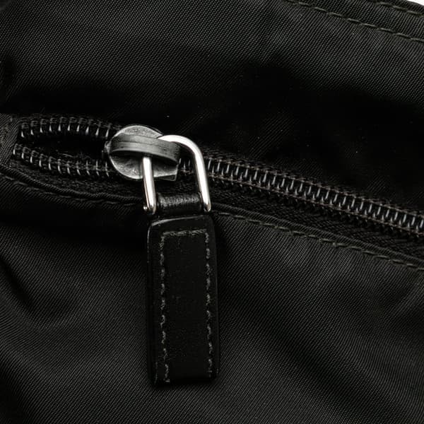 Pre-owned Prada Tessuto Zip Top Crossbody Black