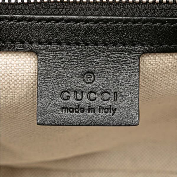 Pre-owned Gucci GG Embossed Leather Crossbody Black