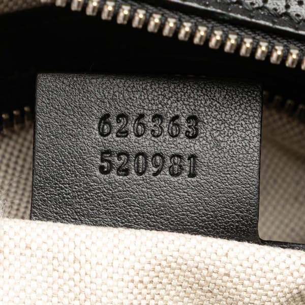 Pre-owned Gucci GG Embossed Leather Crossbody Black