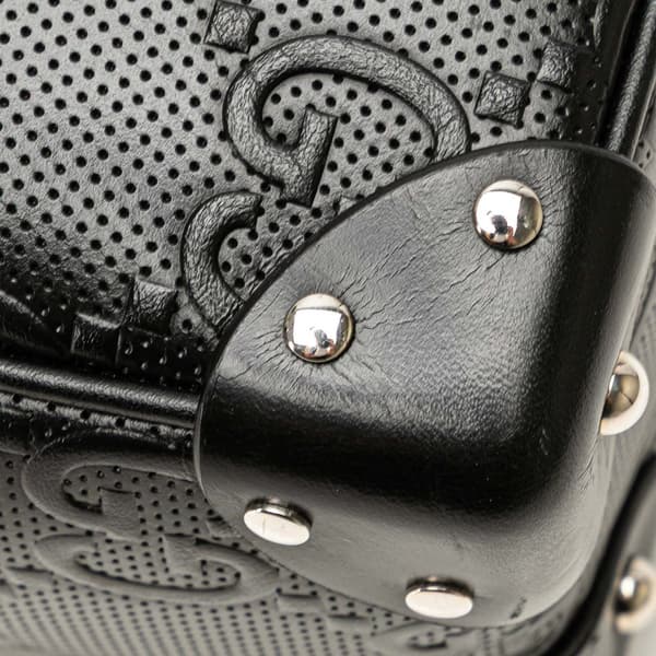 Pre-owned Gucci GG Embossed Leather Crossbody Black