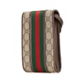 Miniatyrbillede 2 af 10: Pre-owned Gucci Mini GG Supreme Web Ophidia Crossbody Brown