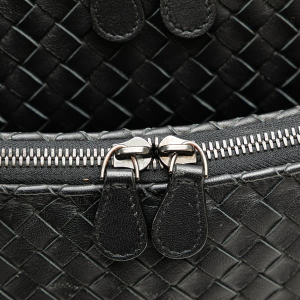 Pre-owned Bottega Veneta Nappa Intrecciato Business Bag Black