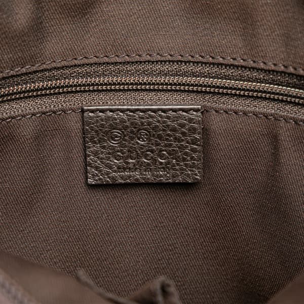 Pre-owned Gucci GG Nylon Jolicoeur Crossbody Brown
