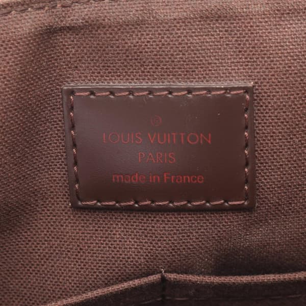 Pre-owned Louis Vuitton Damier Ebene District PM Brown