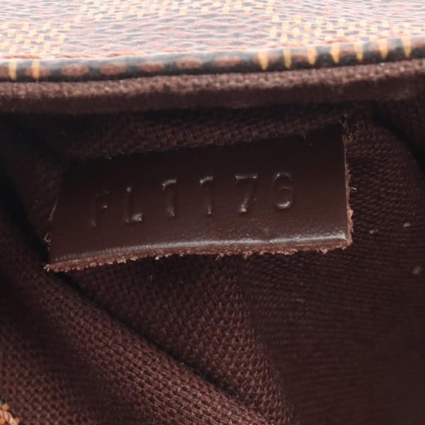 Pre-owned Louis Vuitton Damier Ebene District PM Brown