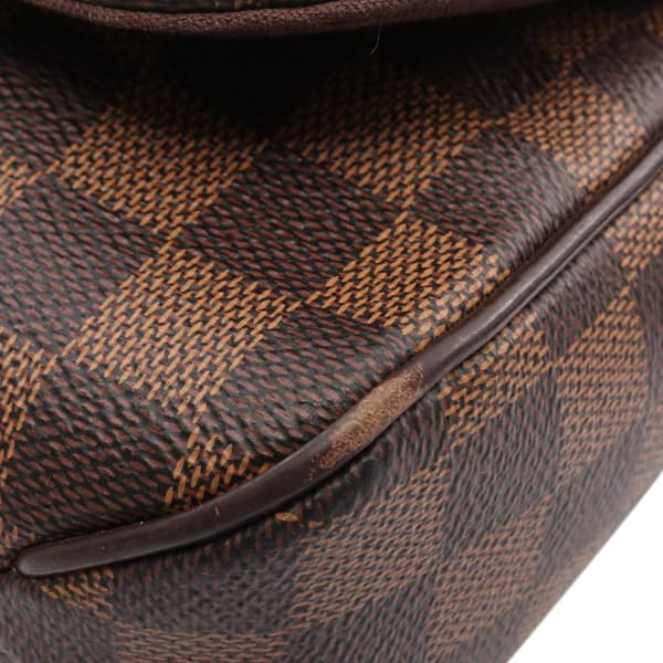 Pre-owned Louis Vuitton Damier Ebene District PM Brown