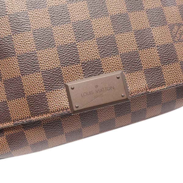Pre-owned Louis Vuitton Damier Ebene District PM Brown