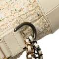 Miniatyrbild 9 av 10: Pre-owned Chanel Small Tweed and Calfskin Gabrielle Crossbody Brown