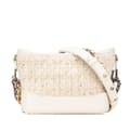Miniatyrbild 1 av 10: Pre-owned Chanel Small Tweed and Calfskin Gabrielle Crossbody Brown