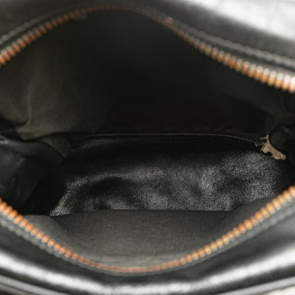Pre-owned Bottega Veneta Nappa Intrecciato Front Pocket Crossbody Black