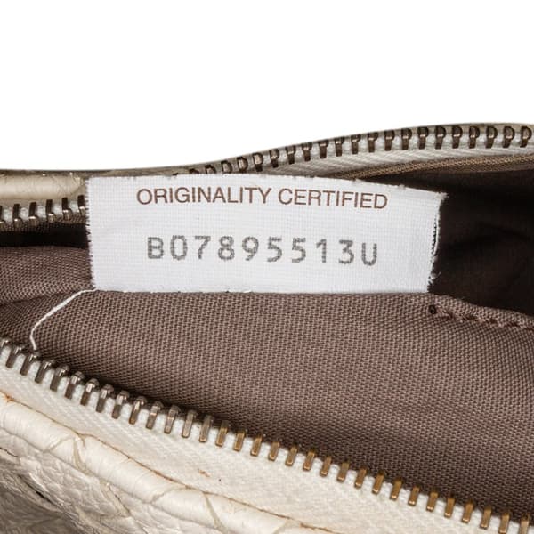 Pre-owned Bottega Veneta Nappa Intrecciato Crossbody White