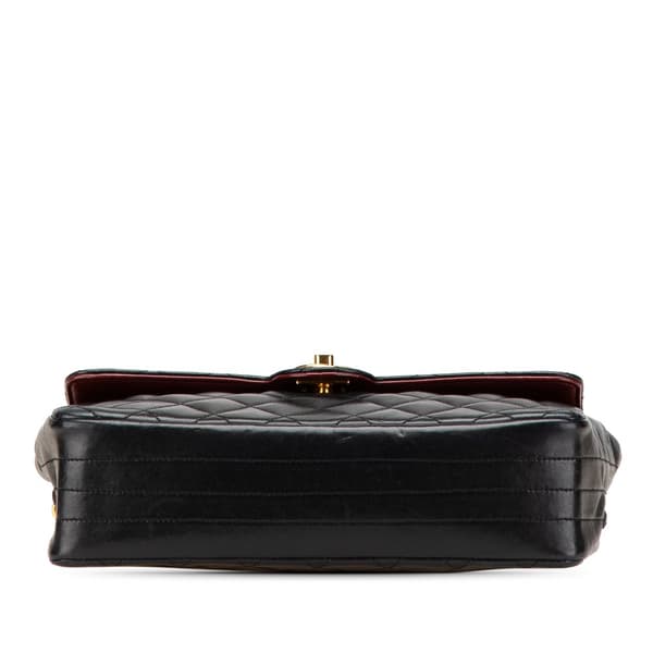 Pre-owned Chanel Small Quilted Lambskin Single Flap Black
