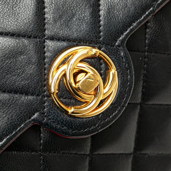 Pre-owned Chanel Small Quilted Lambskin Single Flap Black