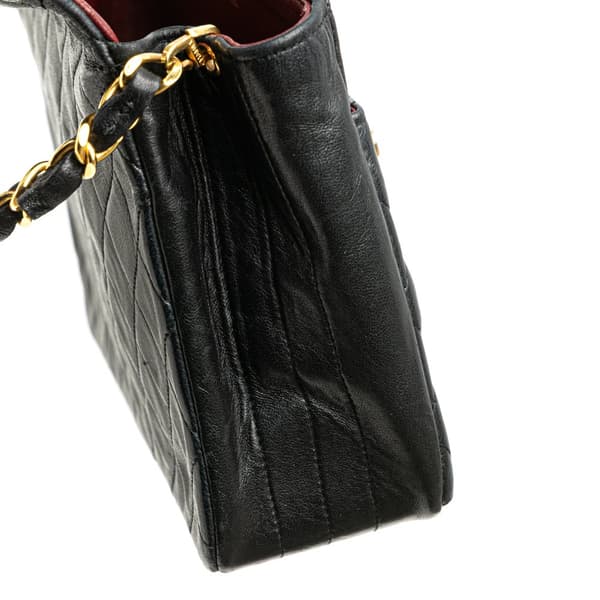 Pre-owned Chanel Small Quilted Lambskin Single Flap Black