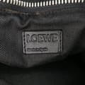 Miniatyrbild 6 av 10: Pre-owned LOEWE XL Leather and Wool Tartan Puzzle Crossbody Black
