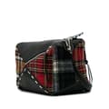 Miniatyrbild 2 av 10: Pre-owned LOEWE XL Leather and Wool Tartan Puzzle Crossbody Black