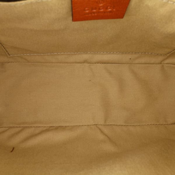 Pre-owned Gucci Canvas Web Camera Bag Brown