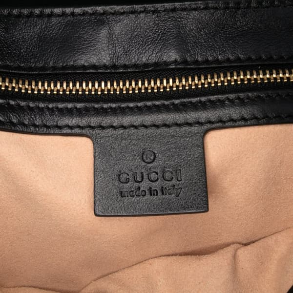 Pre-owned Gucci Small GG Marmont Matelasse Canvas Flap Crossbody Brown