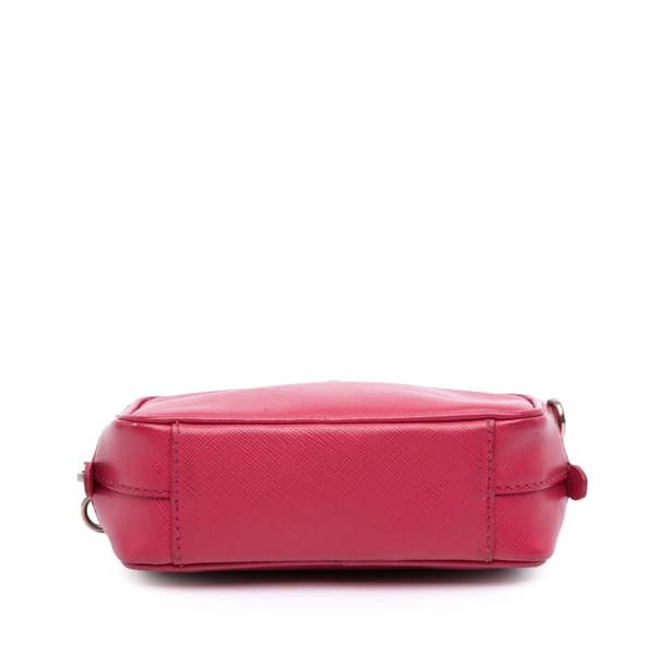 Pre-owned Prada Mini Saffiano Camera Bag Pink