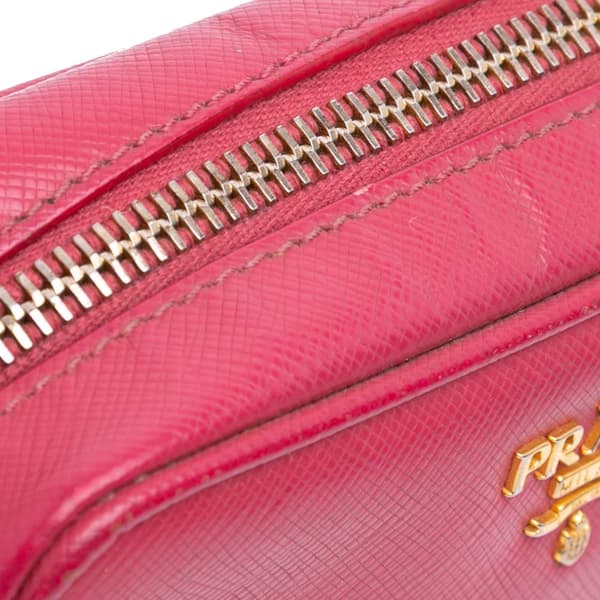 Pre-owned Prada Mini Saffiano Camera Bag Pink