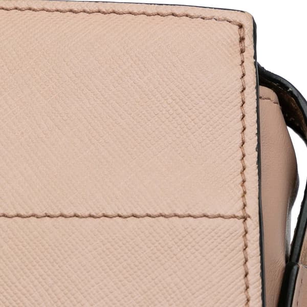 Pre-owned Prada Saffiano and City Calf Esplanade Crossbody Brown