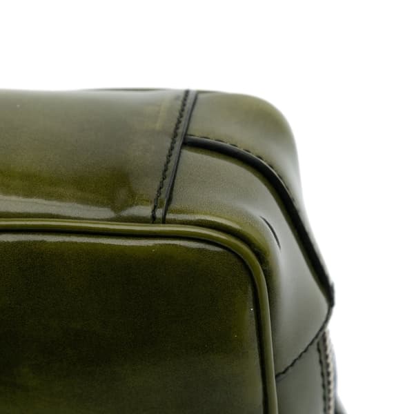 Pre-owned Prada Mini Spazzolato Camera Bag Green