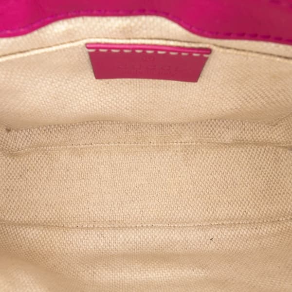 Pre-owned Gucci Small Patent Soho Chain Flap Crossbody Red