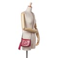Miniatyrbild 9 av 9: Pre-owned Gucci Small Patent Soho Chain Flap Crossbody Red