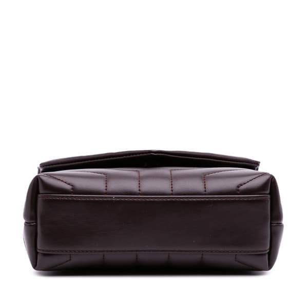 Pre-owned Saint Laurent Toy Calfskin LouLou Crossbody Brown