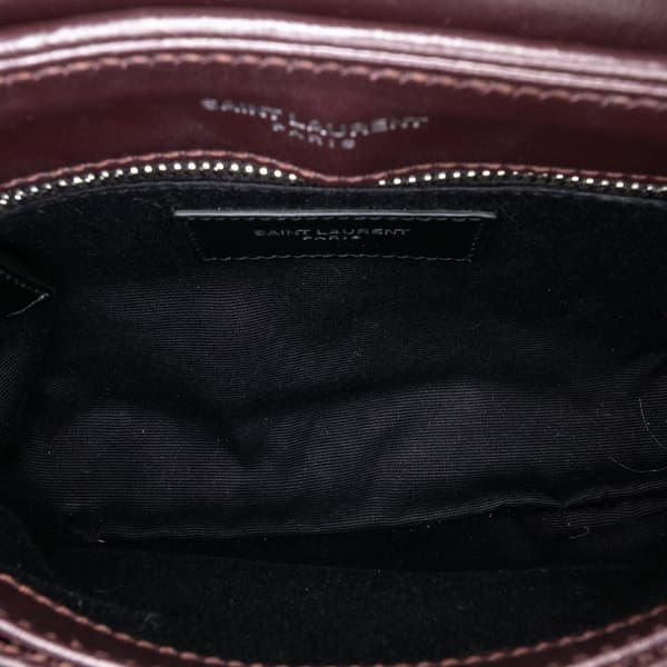 Pre-owned Saint Laurent Toy Calfskin LouLou Crossbody Brown