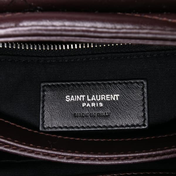 Pre-owned Saint Laurent Toy Calfskin LouLou Crossbody Brown