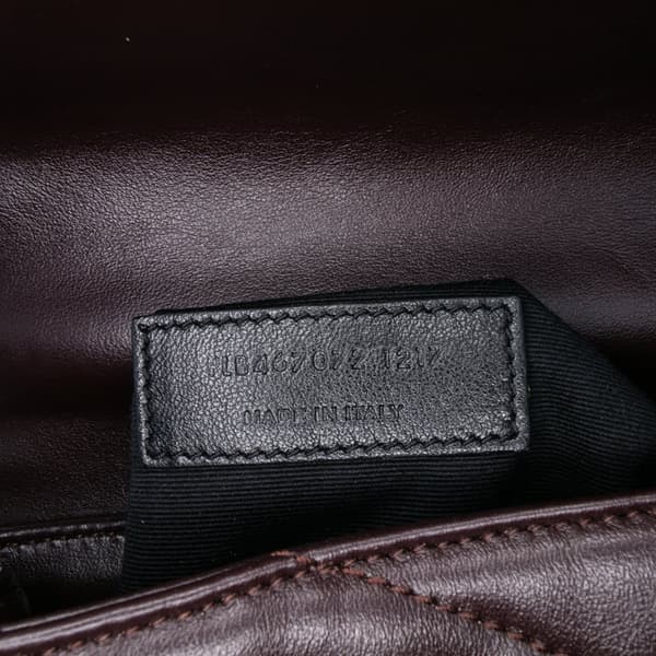 Pre-owned Saint Laurent Toy Calfskin LouLou Crossbody Brown