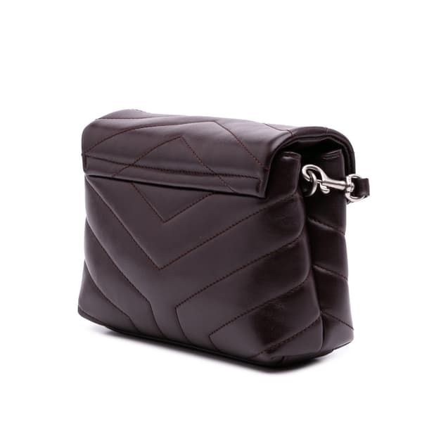 Pre-owned Saint Laurent Toy Calfskin LouLou Crossbody Brown