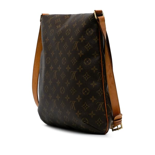 Pre-owned Louis Vuitton Monogram Musette Salsa GM Brown