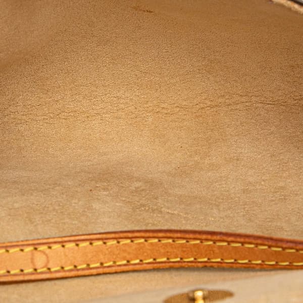 Pre-owned Louis Vuitton Monogram Pochette Twin PM Brown