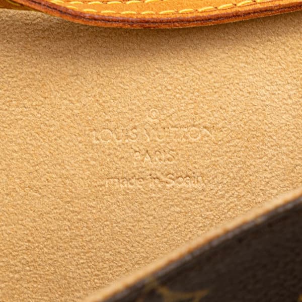 Pre-owned Louis Vuitton Monogram Pochette Twin PM Brown
