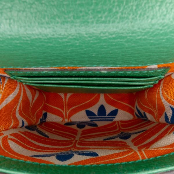 Pre-owned Gucci Adidas Leather Phone Case Crossbody Green