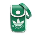 Miniatyrbild 1 av 9: Pre-owned Gucci Adidas Leather Phone Case Crossbody Green