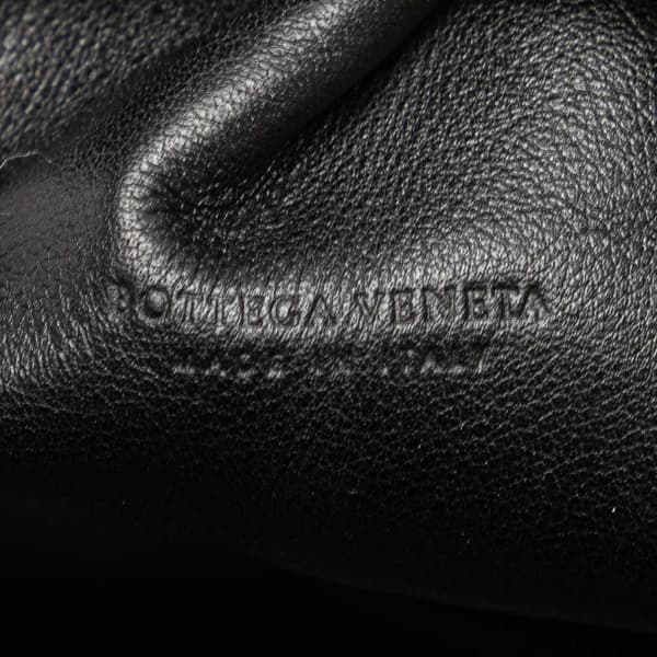 Pre-owned Bottega Veneta Lambskin The Mini Pouch Black