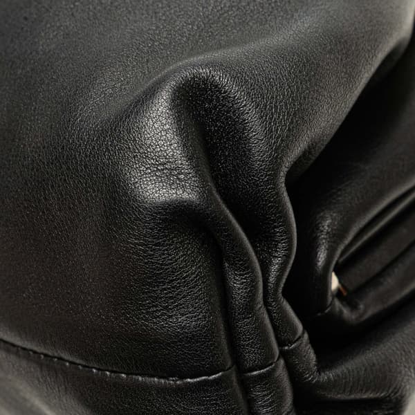 Pre-owned Bottega Veneta Lambskin The Mini Pouch Black