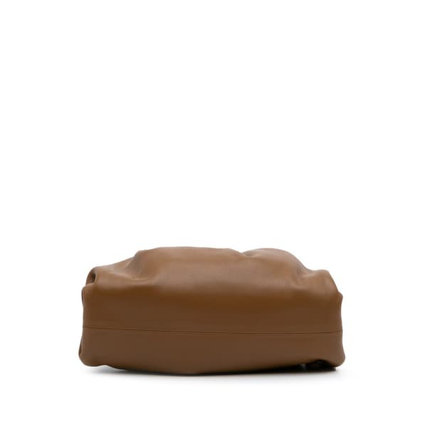 Pre-owned Bottega Veneta Lambskin The Mini Pouch Brown