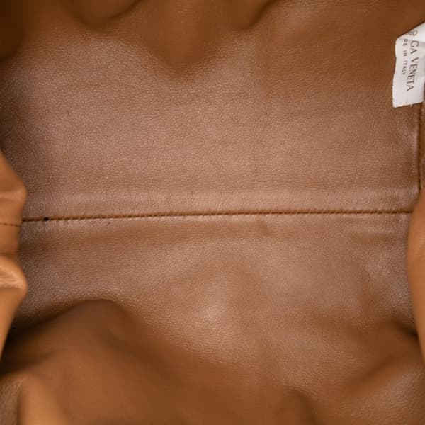Pre-owned Bottega Veneta Lambskin The Mini Pouch Brown