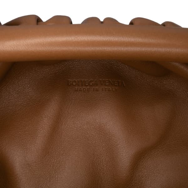 Pre-owned Bottega Veneta Lambskin The Mini Pouch Brown