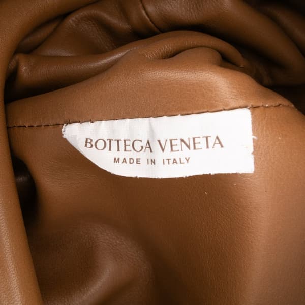 Pre-owned Bottega Veneta Lambskin The Mini Pouch Brown