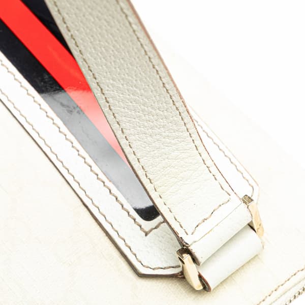 Pre-owned Gucci GG Supreme Web Crossbody White