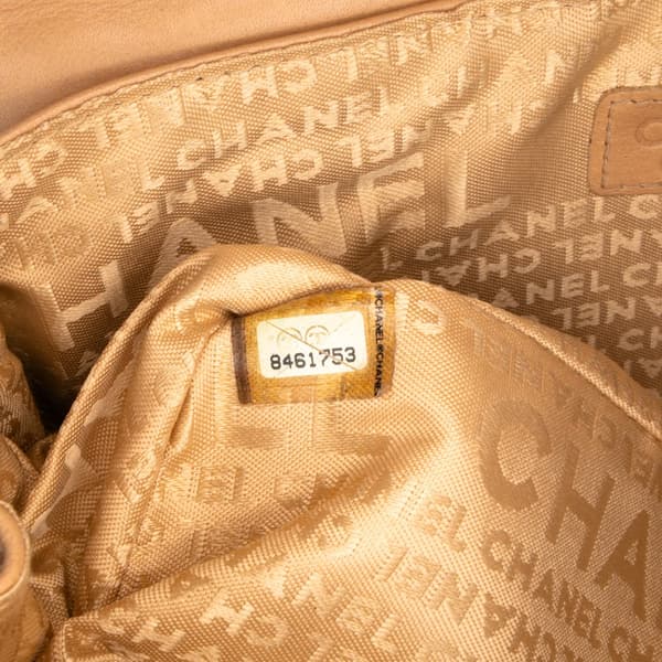 Pre-owned Chanel Quilted Lambskin Mademoiselle Lock Accordion Flap Brown