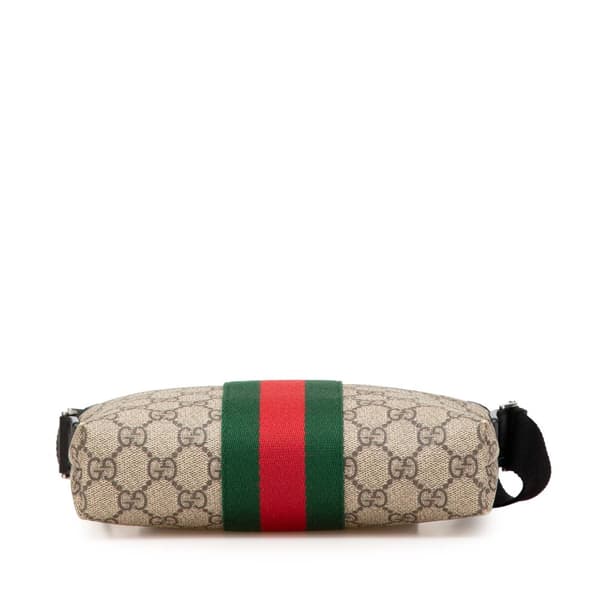 Pre-owned Gucci GG Supreme Web Crossbody Brown